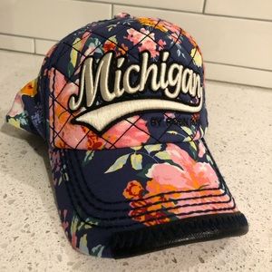 Michigan Floral Snapback Hat